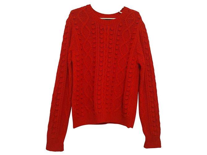 Cynthia Rowley Wollpullover in Rot