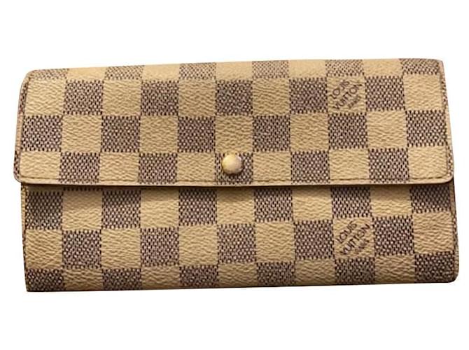Louis Vuitton Wallets Beige Leather  ref.434667