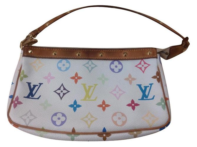 Pochette Louis Vuitton Monogram Multicolor Bianco