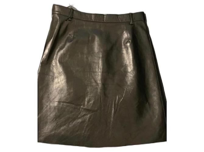 Balenciaga Skirts Black Leather  ref.434905