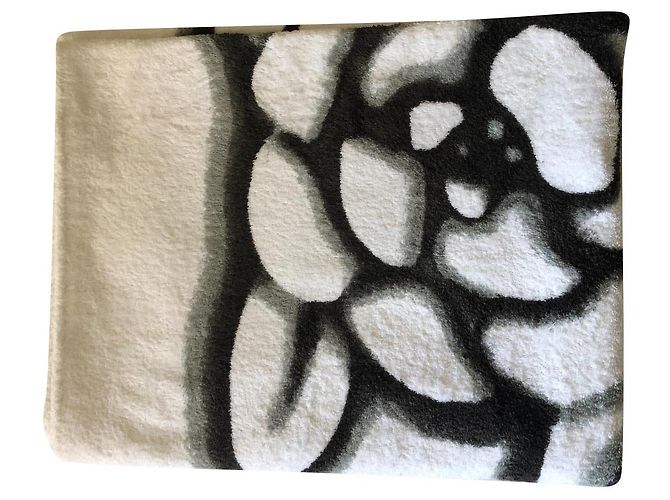 Toalla de baño de algodón Chanel Eggshell Blanco roto