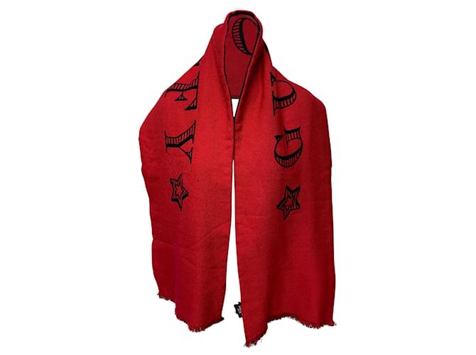Gucci Magnetismo Scarf in Red Wool  ref.434968