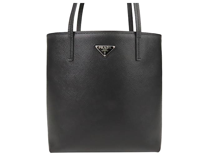 Saffiano Leather Tote Bag in Black - Prada