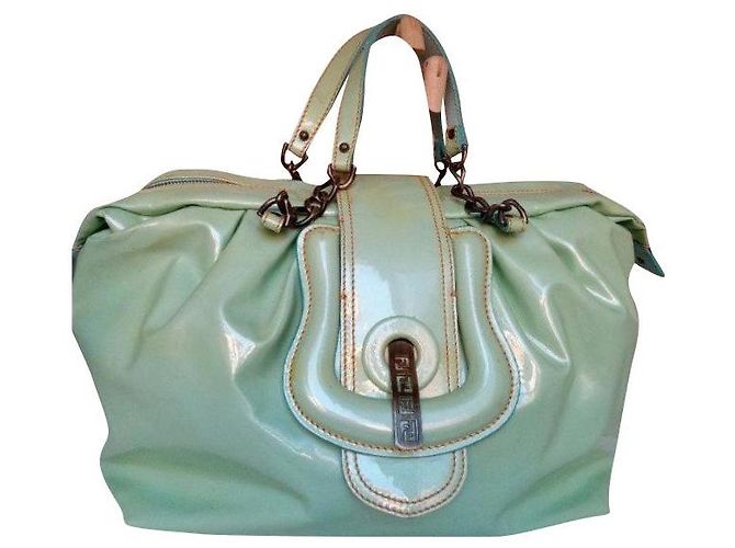 B Bag Bolso Fendi B verde menta Verde claro