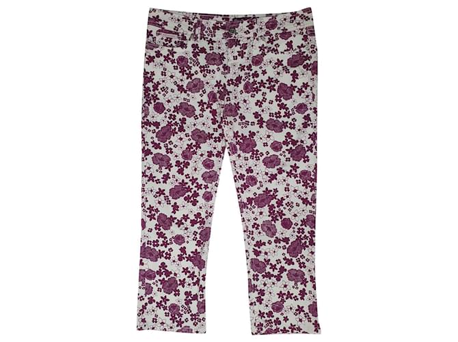 D&G Pants, leggings White Multiple colors Purple Cotton Elastane  ref.435230