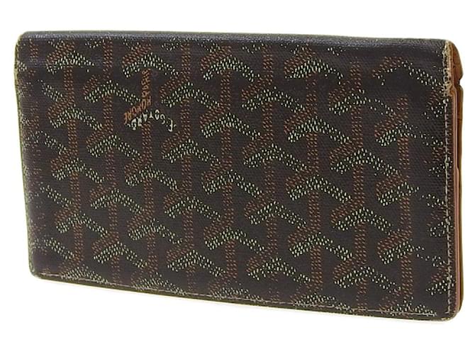 Goyard Logo Coated Canvas Wallet