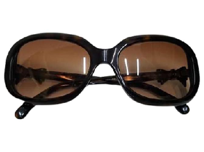 [Usado] CHANEL Gafas de sol Gafas / Gafas de sol Gafas de sol 5170-Un listón Castaño Plástico  ref.435361