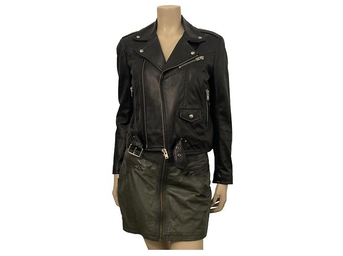 Iro leather jacket size 40 NEW Black