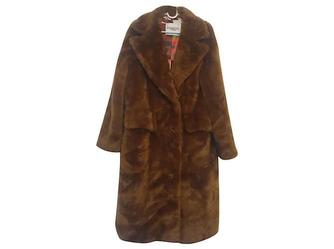 Essentiel Antwerp Coats, Outerwear Brown Acrylic  ref.435611