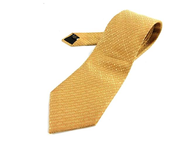 Louis Vuitton Tie Golden Silk  ref.435653