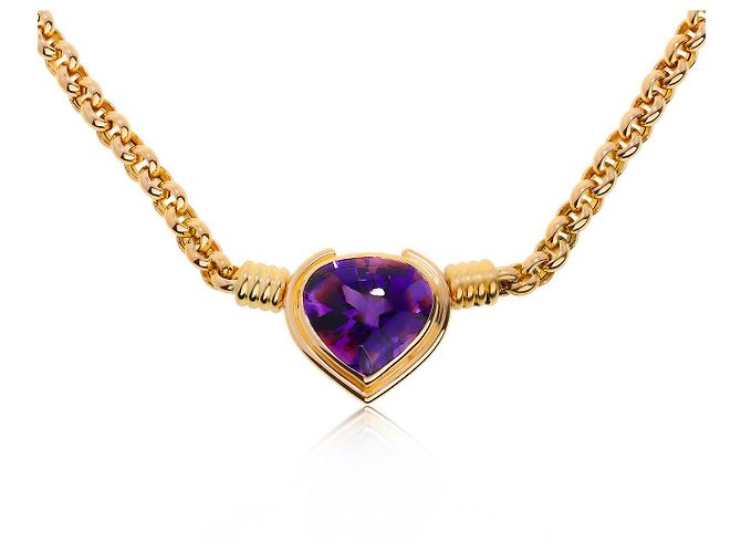 Collier Adler Or Améthyste