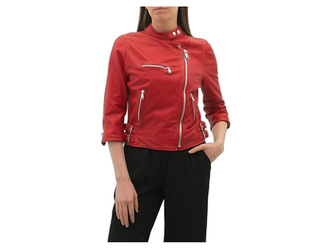 red colour jacket for women