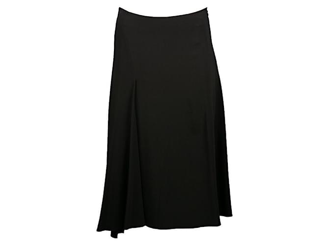 Céline Celine asymmetric skirt Black Viscose  ref.436178