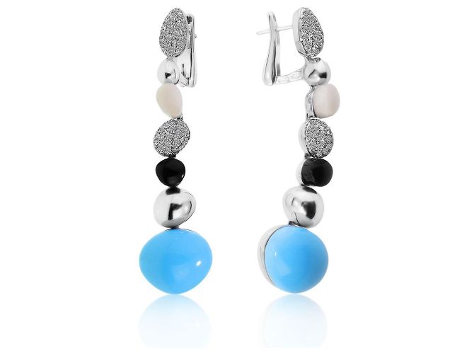 Pendientes Roberto Coin Ikebana Turquesa