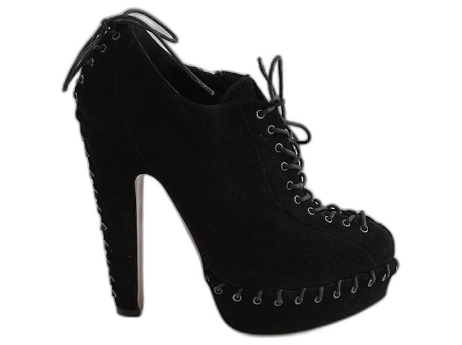 alaia platform booties