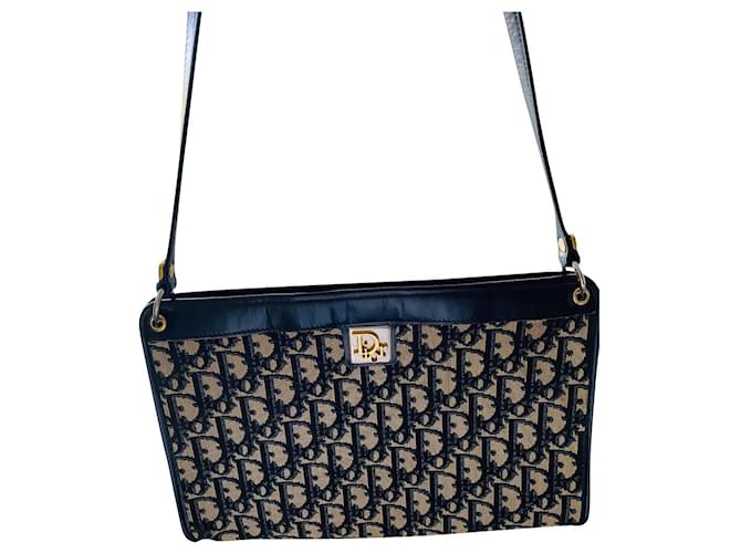 Dior Handbags Dark blue Leather  ref.436805