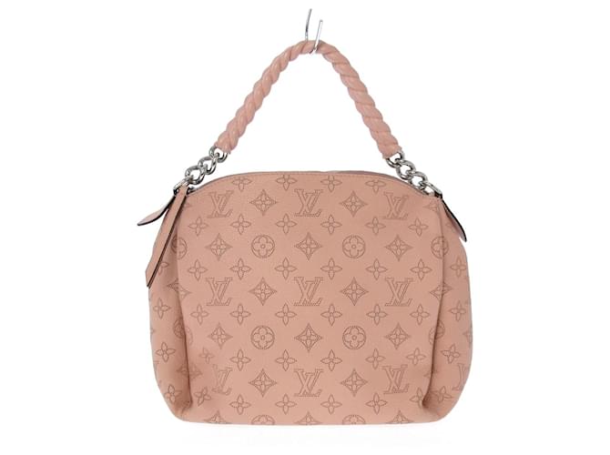 Louis Vuitton Babylone Handbag Mahina Leather BB Pink