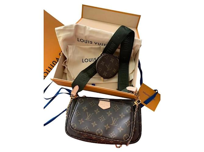 Louis+Vuitton+Multi+Pochette+Accessoires+Crossbody+Medium+Khaki+