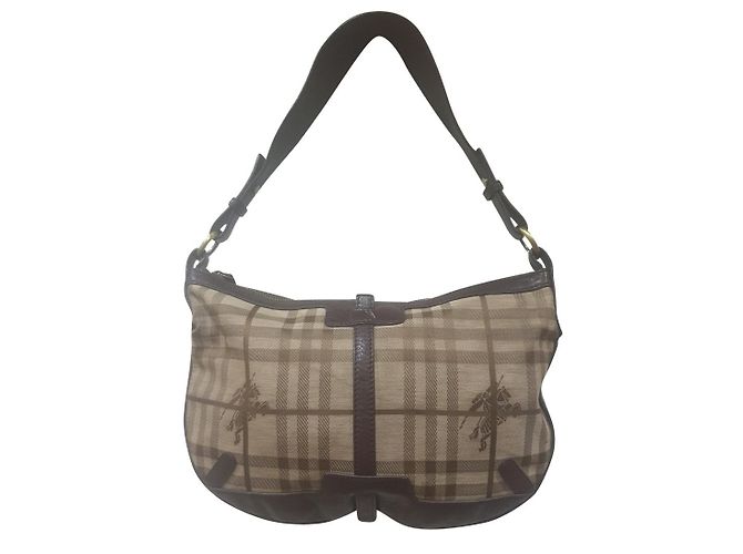 Burberry borsa hobo tartan check Multicolore