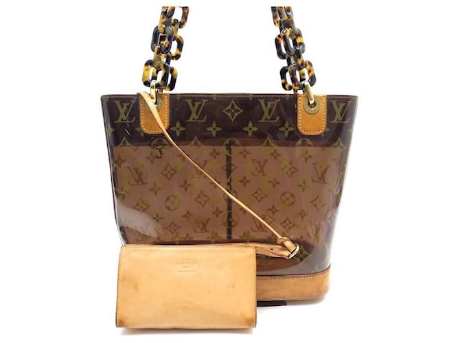 louis vuitton clear bucket bolsa