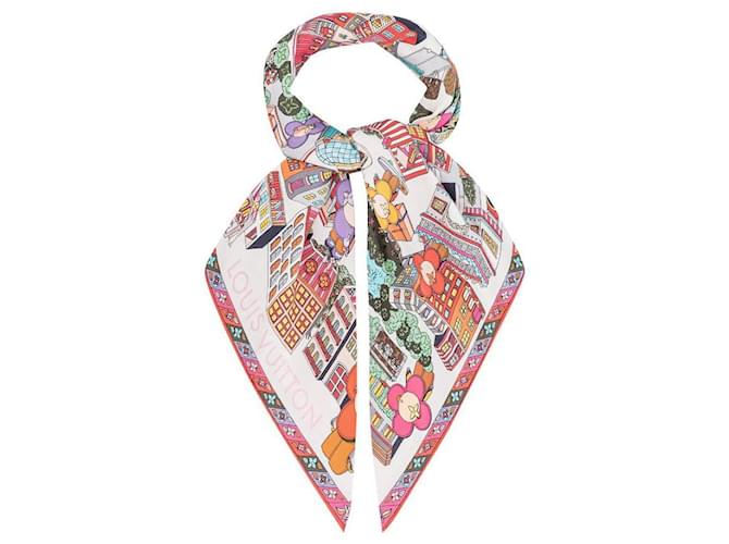 LOUIS VUITTON M00489 bandeau christmas vivienne Scarf silk multicolor –  Japan second hand luxury bags online supplier Arigatou Share Japan