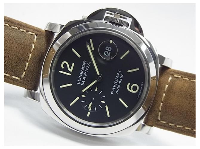 PANERAI Luminor Marina 44 MM PAM01104 Mens Black Steel ref.437851 Joli Closet