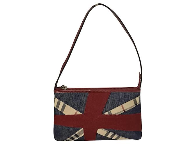 Burberry Handbags Blue Cloth  ref.437922