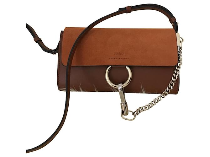 Chloé Faye Brown Pony-style calfskin ref.540507 - Joli Closet