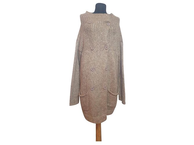 By Malene Birger Strickjacke beige Wolle Mohair