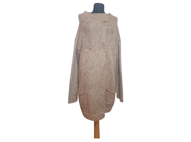 By Malene Birger Tricots Laine Polyamide Mohair Beige  ref.437951