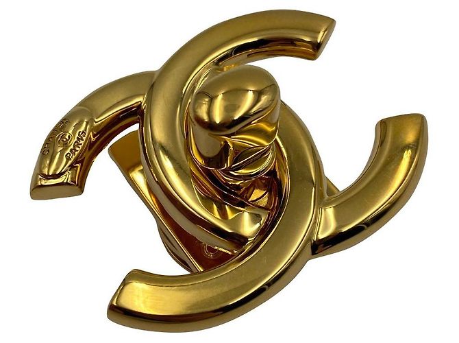 CHANEL Original CC Drehverschluss Goldschließe Golden