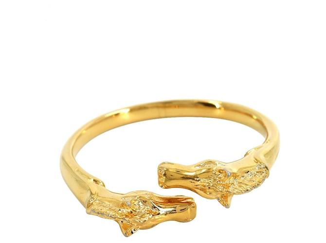 Hermès [Used] HERMES Cheval Horse Bangle Gold Accessory Horse