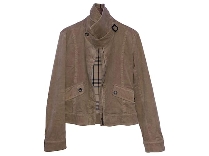Burberry Coats, Outerwear Beige Cotton  ref.438401