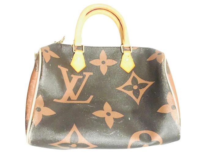 Louis Vuitton Speedy 30 Giant Monogram Marron Beige
