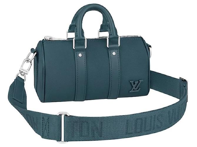 Louis Vuitton LV Keepall XS novo Azul Couro  ref.438460