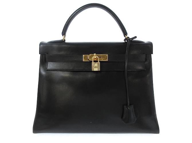 Hermès hermes kelly Black Leather  ref.438732