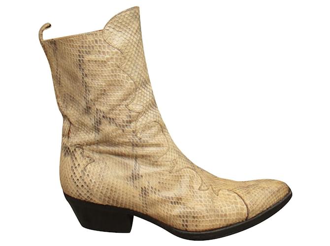 Sartore Python Stiefeletten Beige 38 
