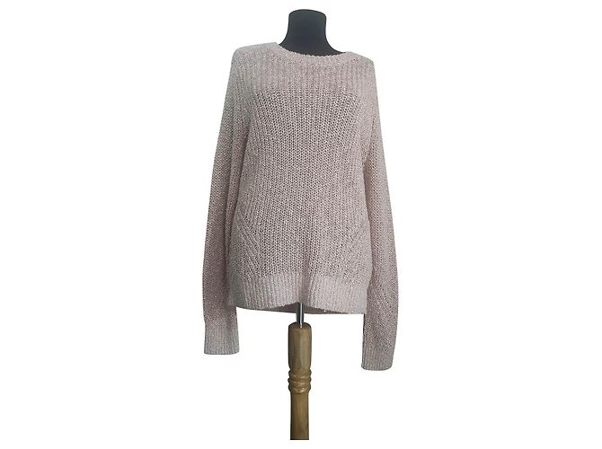 Pull Veronica Beard Leah Rib Or Rose XL XXL