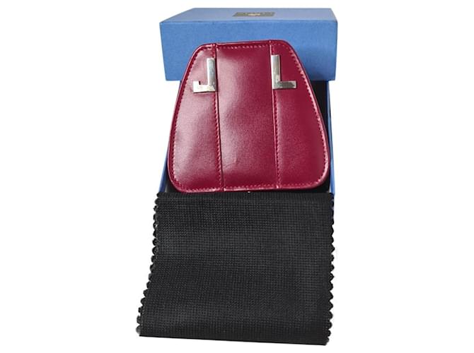Lanvin Purses, wallets, cases Dark red Leather  ref.439578