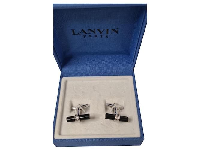 Lanvin Cufflinks Silvery Metal  ref.439588