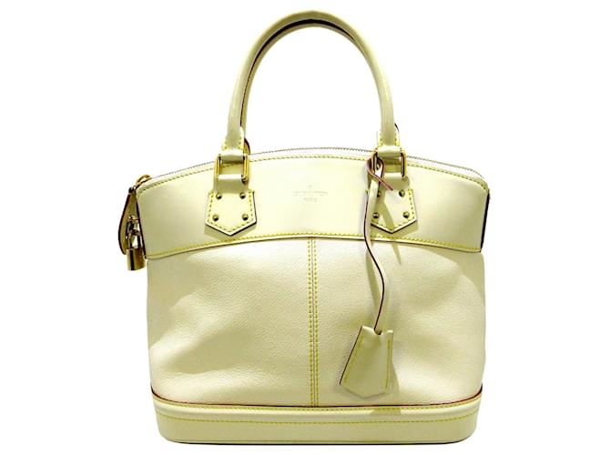 Louis Vuitton White Suhali Lockit PM