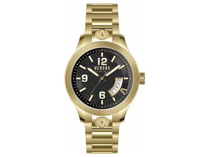 Autre Marque Versus Versace Reale Bracelet Watch Golden Metallic  ref.439802