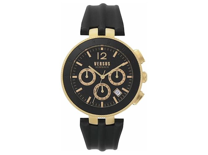 Autre Marque Reloj Versus Versace Logo Gent con correa crono Dorado Metálico  ref.439808