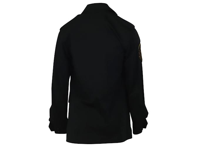 Ralph Lauren Field Military Jacket in Black Cotton  ref.439811