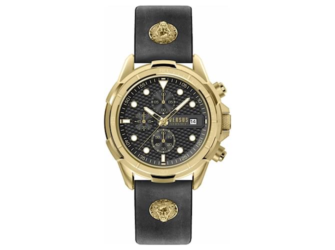Autre Marque Versus Versace 6e Relógio de Pulseira Arrondissement Dourado Metálico  ref.439825