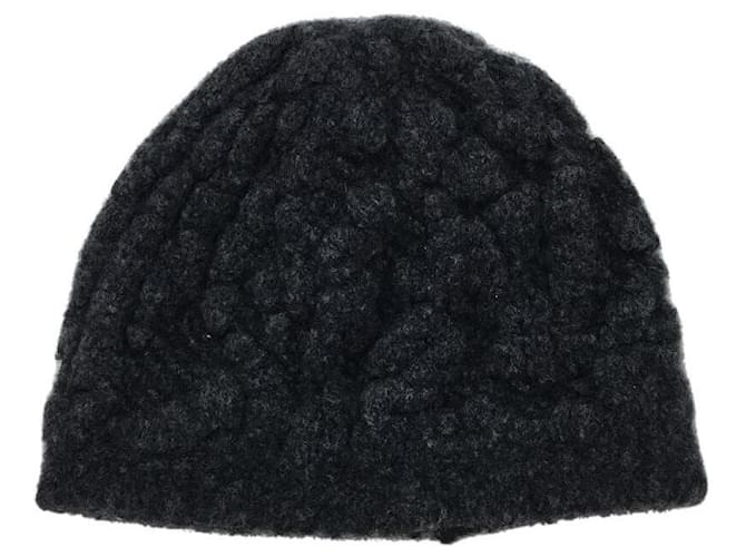 Balenciaga Chapéus Gorros Cinza Lã  ref.439847
