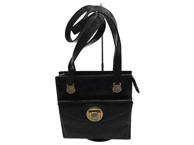 Leather crossbody bag Gianni Versace Black in Leather - 29890189