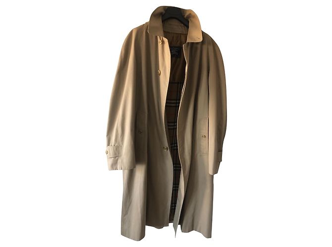 Trench Coat Burberry Bege de Algodão