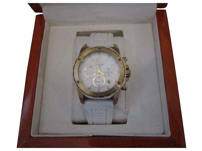 Autre Marque MONTRE FEMME BULOVA MARINE STAR 98M118 CHRONO  SILICONE SUB 100MT Acier Blanc cassé  ref.439927