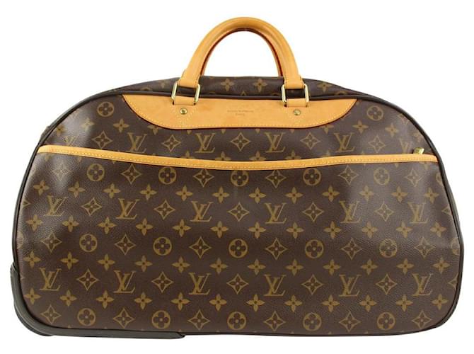 Louis Vuitton Monogram Eole 50 Duffle conversível de bagagem com rodinhas Couro  ref.439940